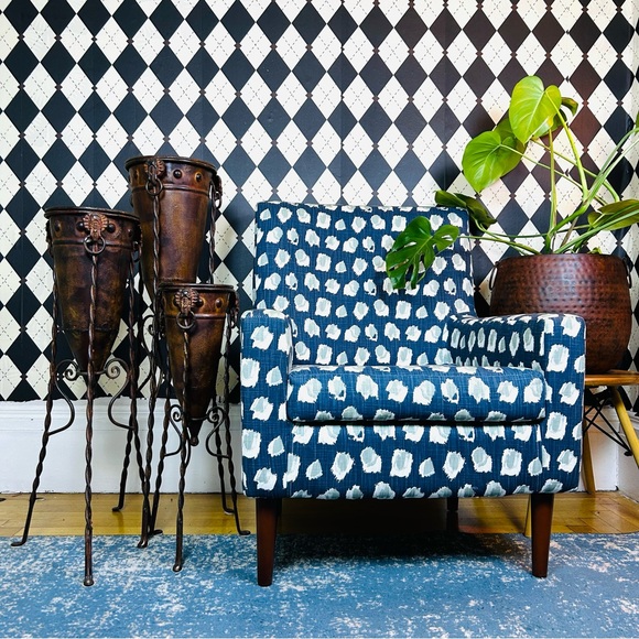 Primitive-Modern Sculptural Floor Vessels Totemic Metal Forms on Forged Stands - Picture 3 of 17